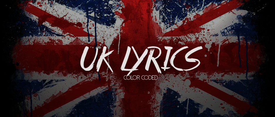 UK Color Coded Lyrics
