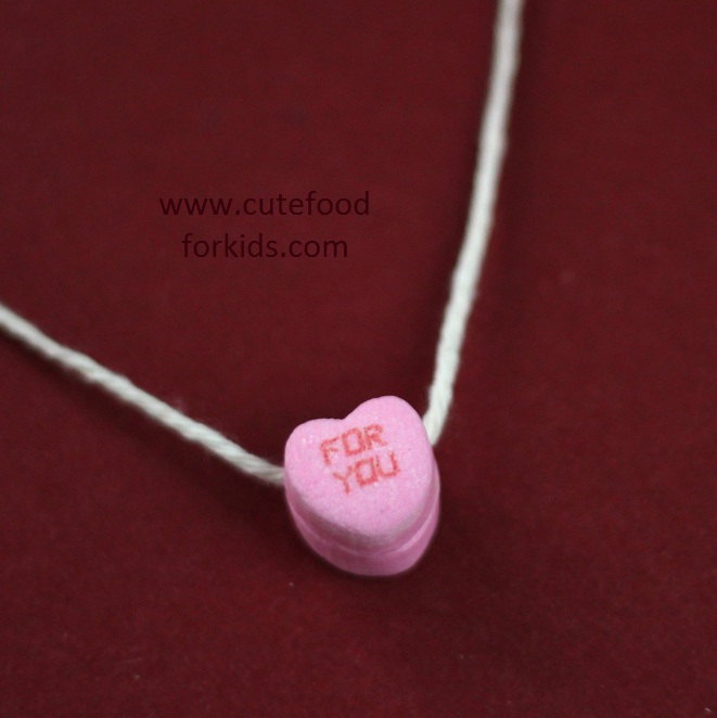 Cute Food For Kids?: Edible Necklace for Valentine's Day