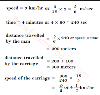 Time and Distance Important Formulas - Aptitude Questions