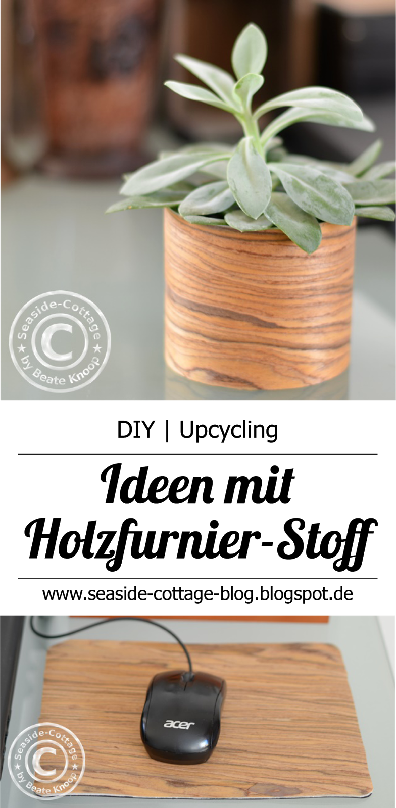 DIY | Upcycling Ideen mit Holzfurnier-Stoff für den ...