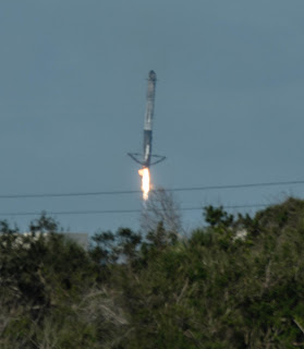 Final Descent of falcon heavy stage one