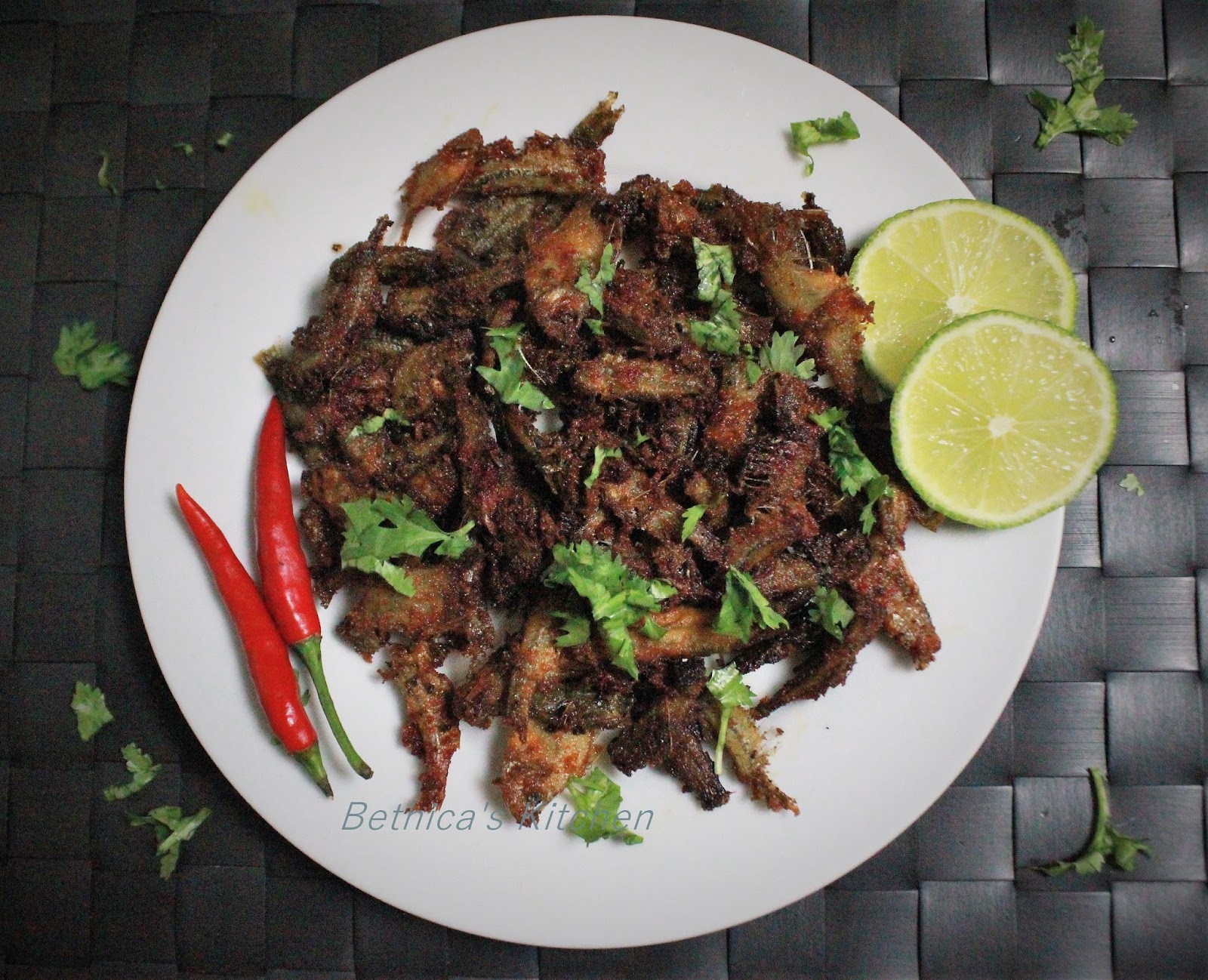 Bethica's Kitchen Flavours Anchovies Fish Fry