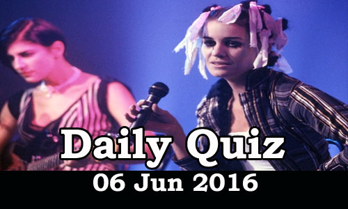 Daily Current Affairs Quiz - 06 Jun 2016
