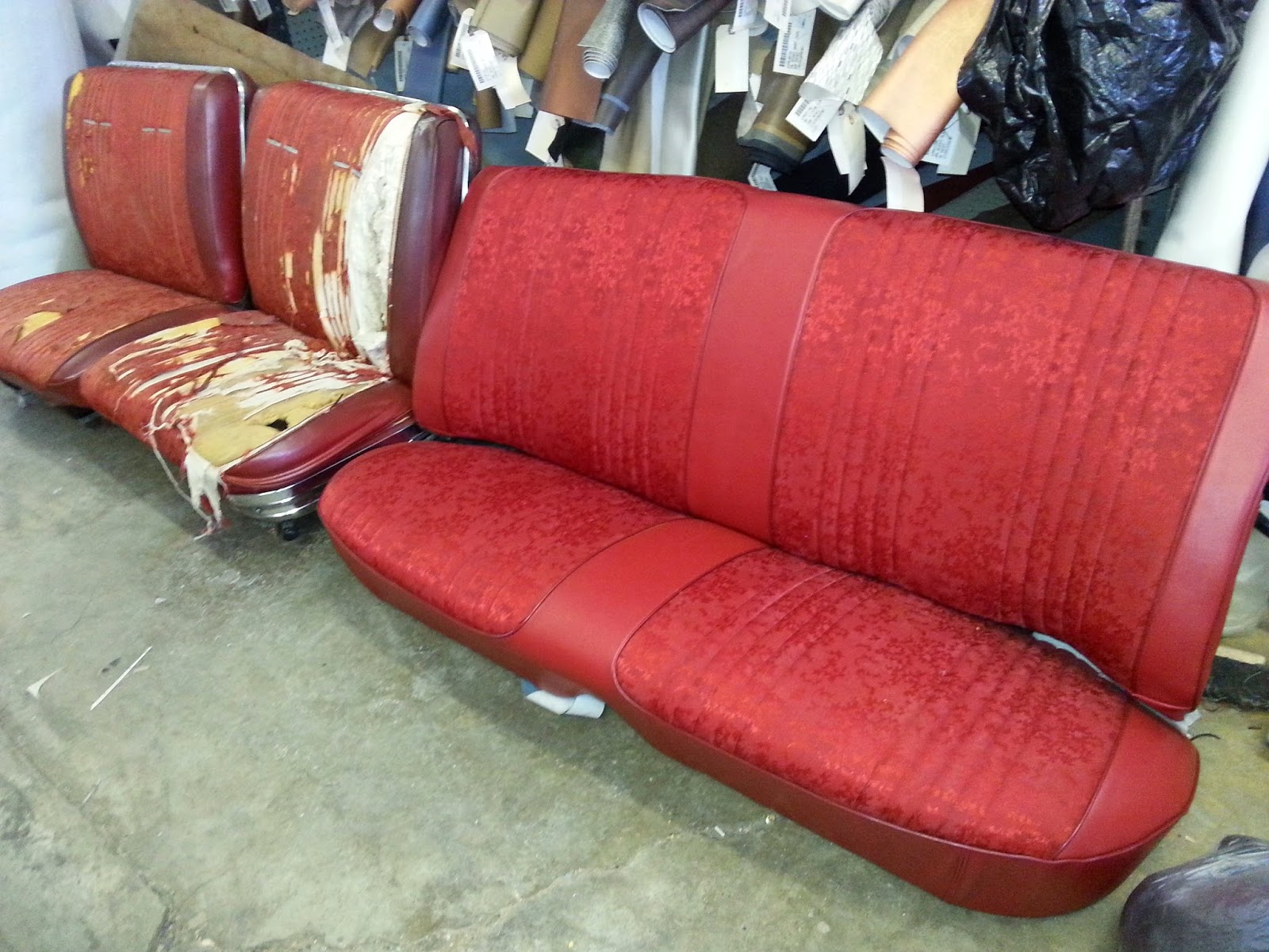 Homestyle Custom Upholstery and Awning Before And After 66 Rambler