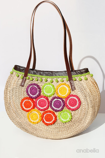 Tropical Fruits summer bag by Anabelia Craft Design