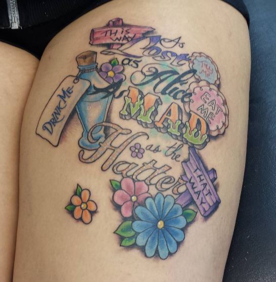 Alice In Wonderland Tattoos Alice In Wonderland Tattoos