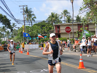 Marathon run at end of Hawaii Ironman