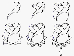 drawing flower step flowers sketches sketching draw drawings easy rose steps roses simple sketch pencil doodle tutorial designs inspiration outline