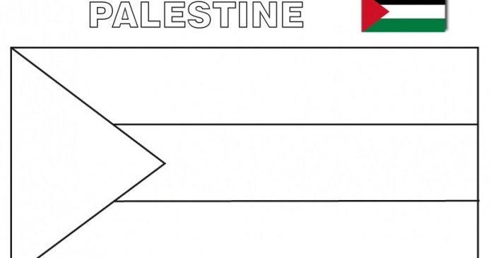 Geography Blog: Palestine flag coloring page