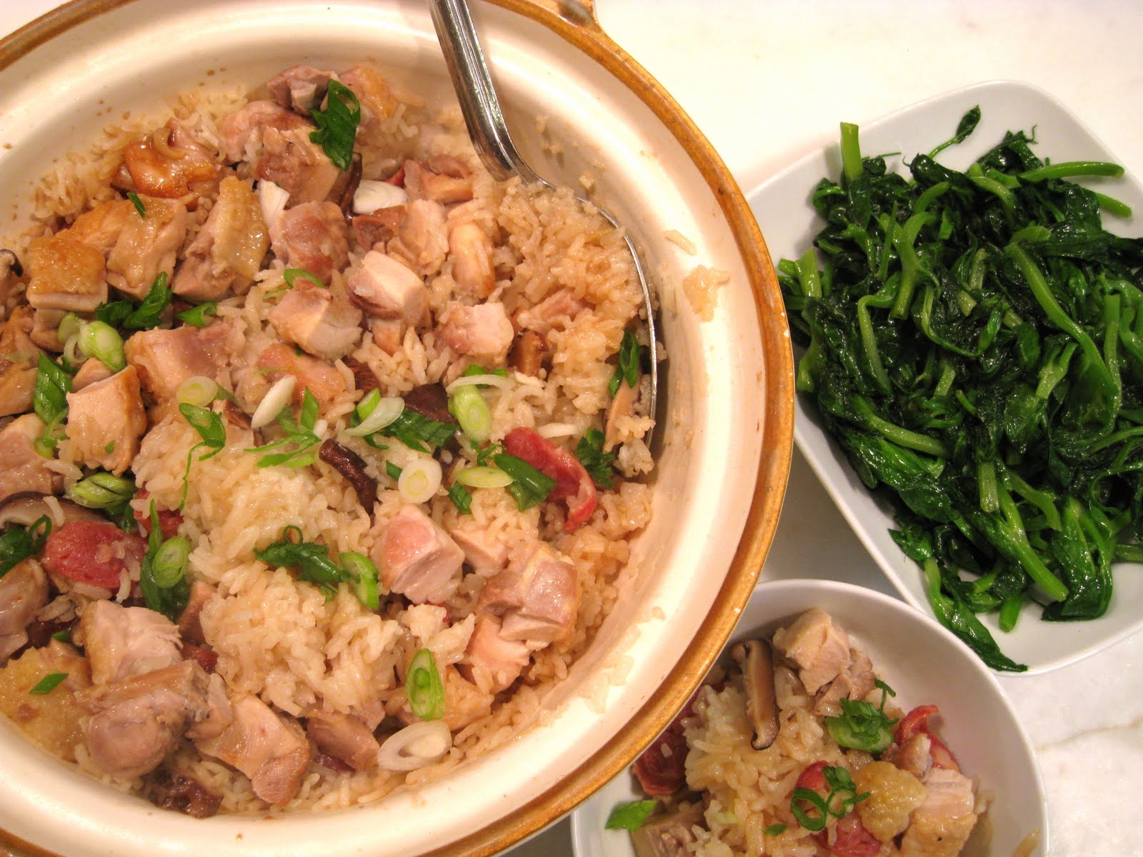 Clay Pot Chicken, Chinese Sausage and Rice