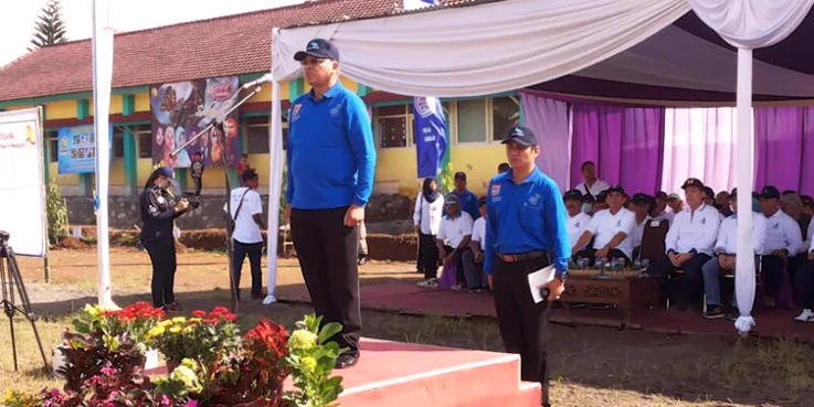 Bupati Malang, Dr. H Rendra Kresna saat memberikan sambutan dalam rangka memperingati Hari Air Dunia (HAD) XXV.