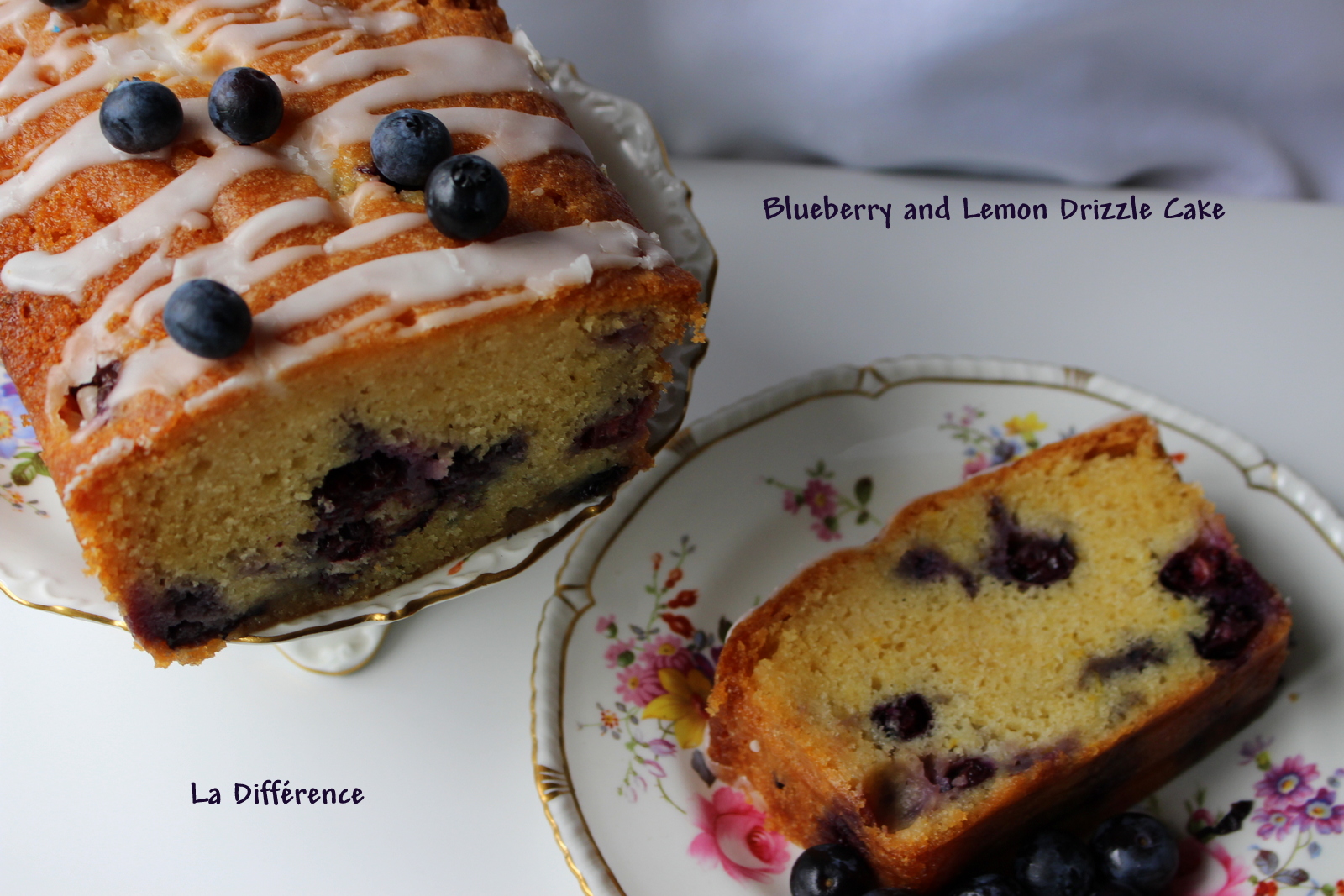La Différence Blueberry and Lemon Drizzle Cake