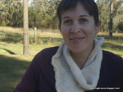 eight acres: learning to knit
