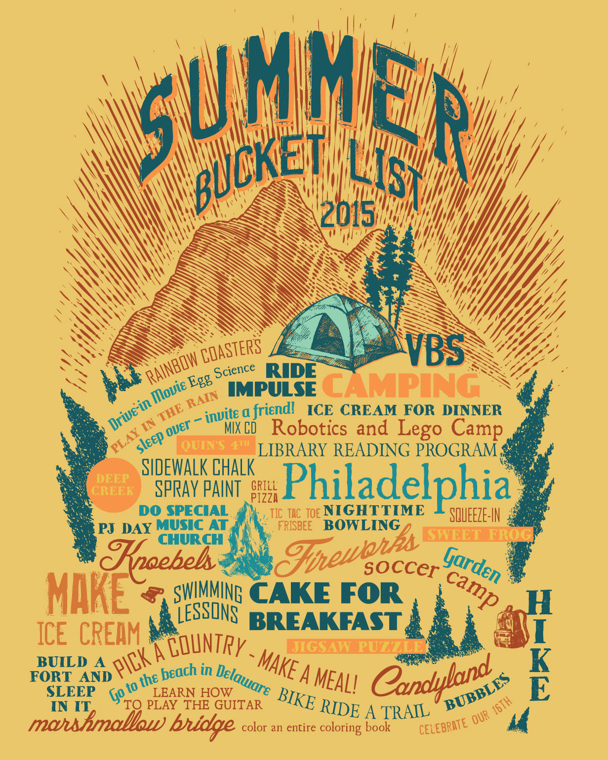 summer bucket list 2015
