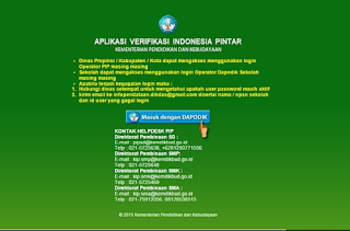 VERIFIKASI PROGRAM INDONESIA PINTAR ( PIP )