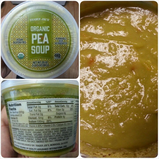 Shannon's Lightening the Load Trader Joe's Organic Pea Soup