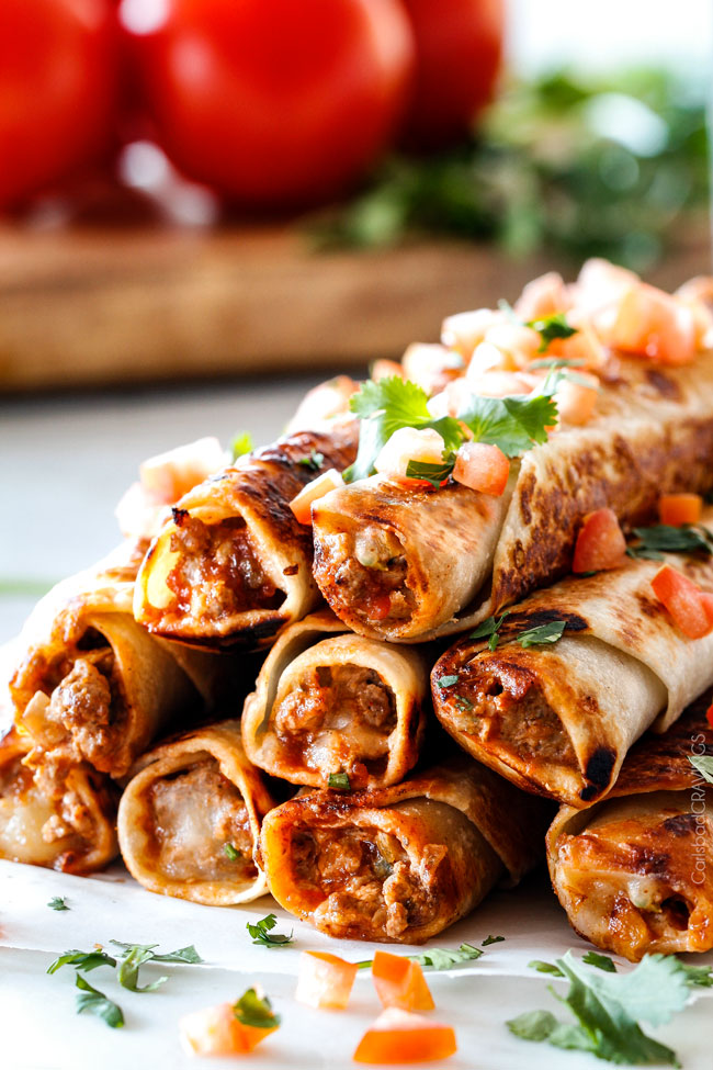 CRISPY JALAPENO POPPER BEEF TAQUITOS Foodandcake789