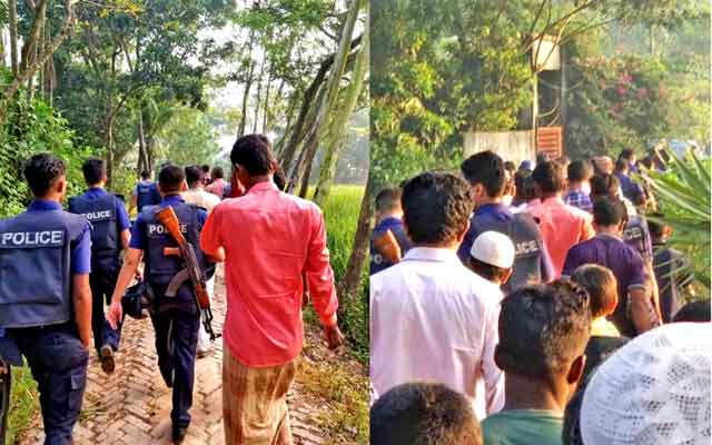 Three weapons, including AK-22, were recovered when they were evacuated at Bambakhali বাঁশখালীতে পরিত্যক্ত অবস্থায় একে-২২সহ ৭টি অস্ত্র উদ্ধার