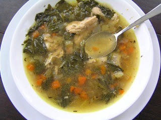 The Melting Pot: My Lunch - Spinach, Carrot & Chicken Soup