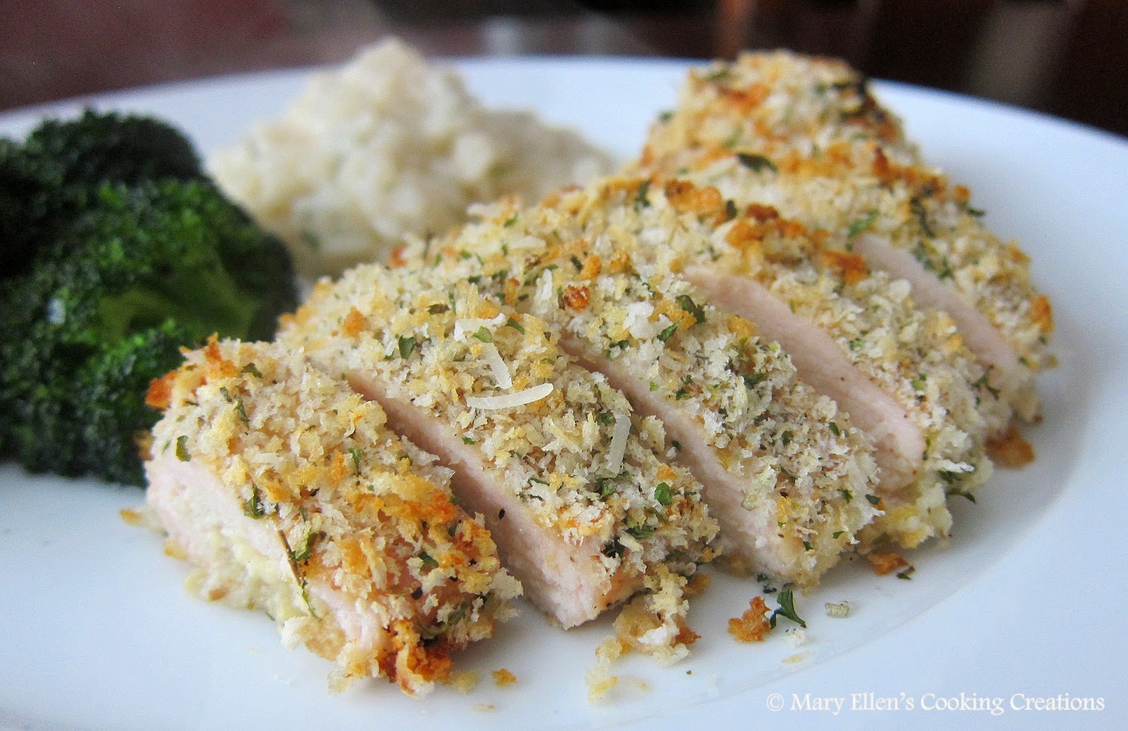 Mary Ellen's Cooking Creations DijonGarlicHerb Panko Crusted Chicken
