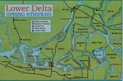 San Joaquin Delta Fishing Map Fishing California And Fishing Maps, Fishing Report Bass,Trout, And  California Hunting Clubs: 2021 Sacramento River Striped Bass And Delta  Stripers Report, Includes Napa And San Joaquin Rivers!!!