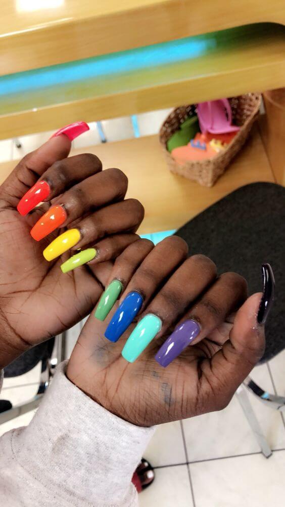 39 Amazing Rainbow Nails Designs Ideas Wear In This Summer