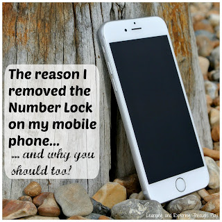 Setting a Number Lock on your mobile phone - Learning and Exploring Through Play