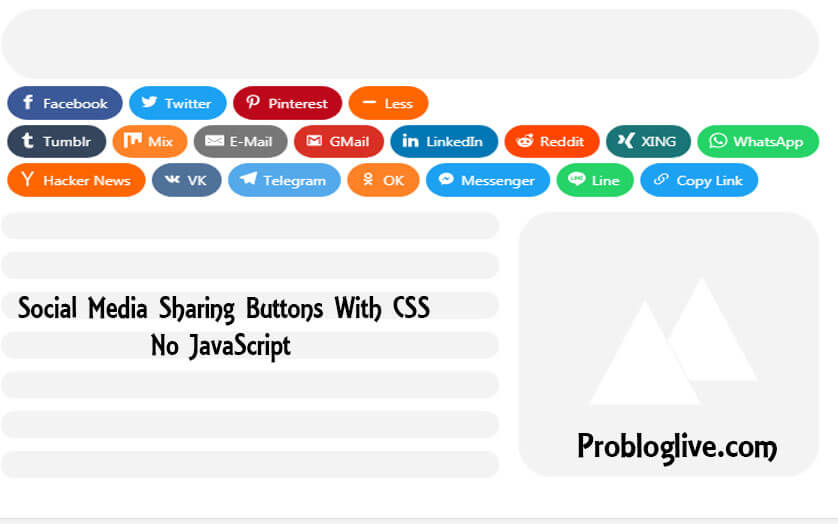 How do I add social media buttons on Blogger?