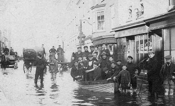 Floods in Broad Street