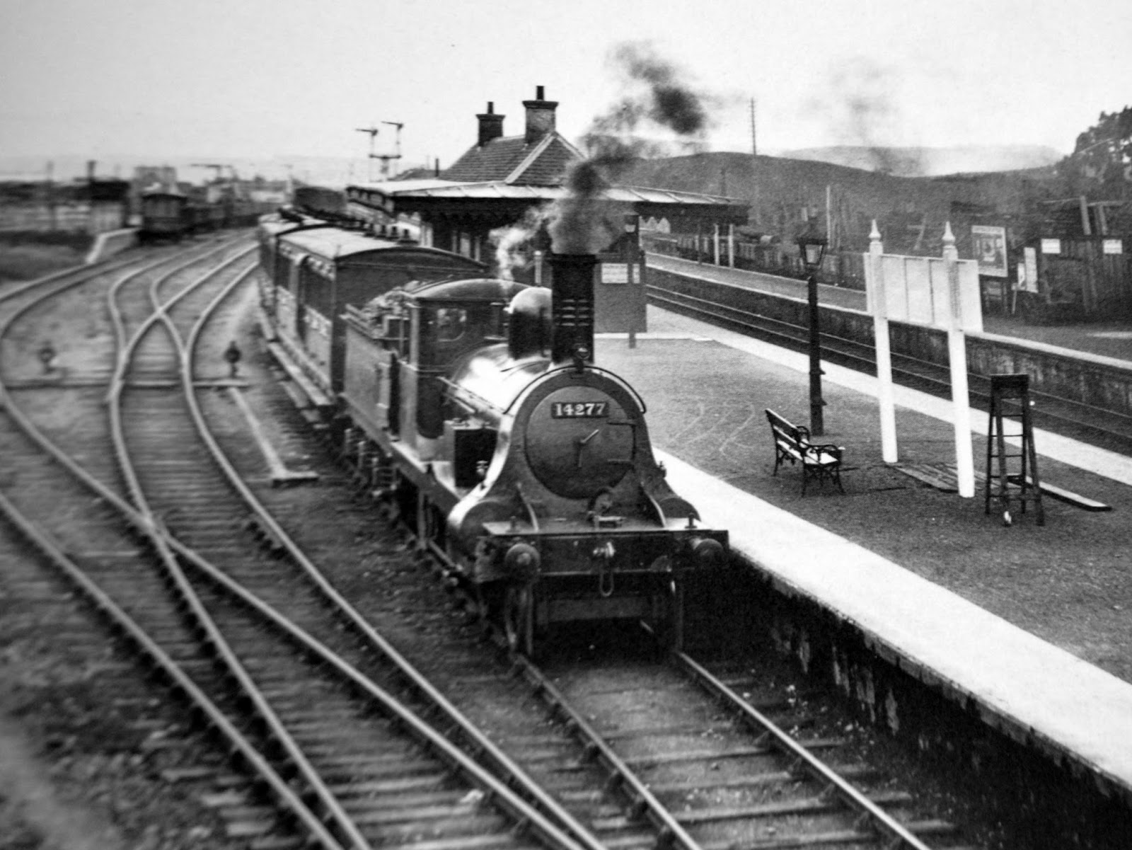 Tour Scotland Old Photographs Railway Station Muir Of Ord Scotland