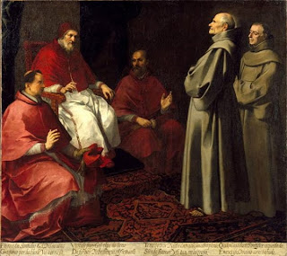 San Gil en éxtasis ante Gregorio IX - North Carolina Museum of Art, Raleigh 166.4 x 186.1 cm
