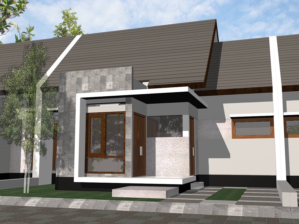 Gambar Desain Fasad Rumah Minimalis Type 36 Terbaru | Desain Rumah