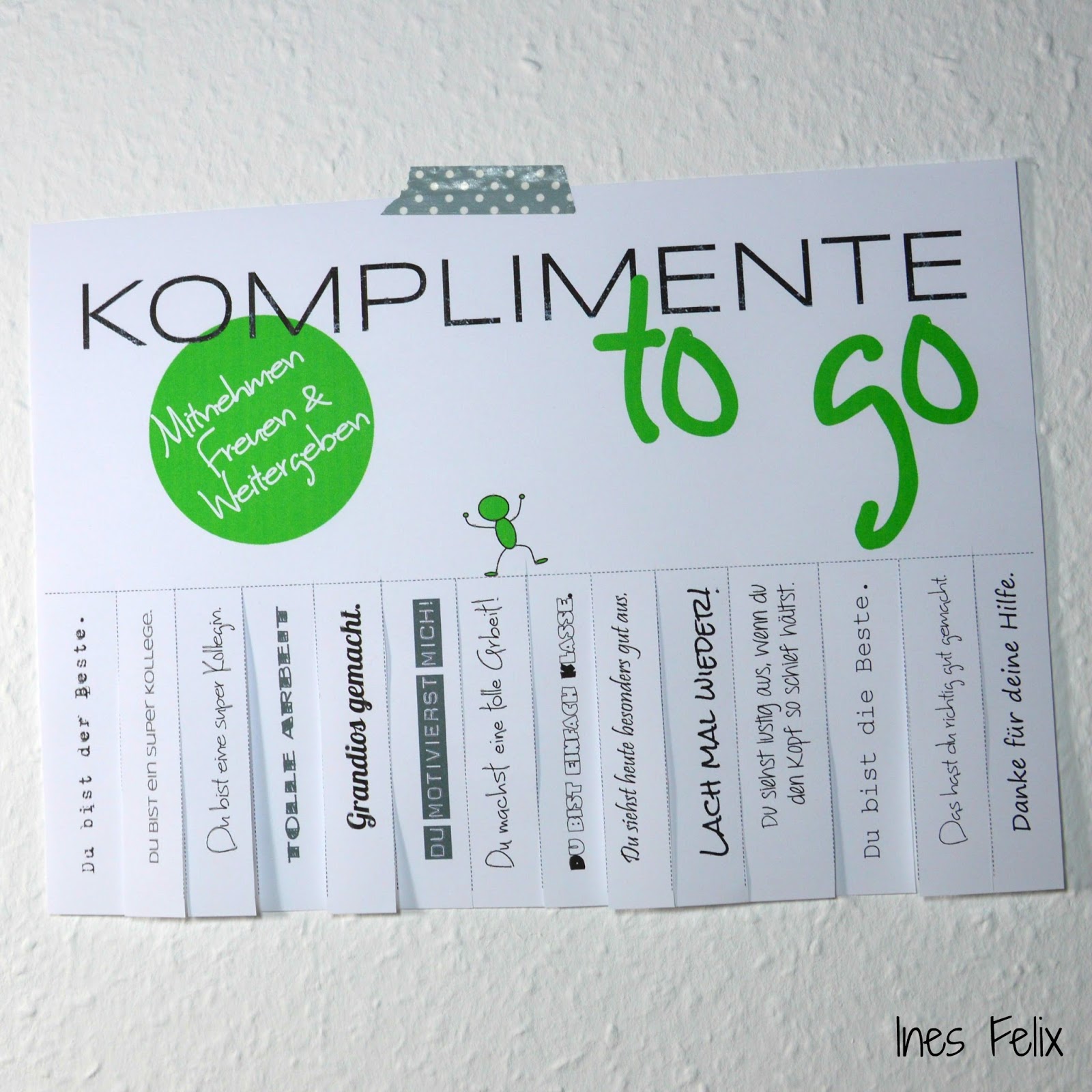 Mitnehmen komplimente zum Freebie: Komplimente