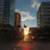 Hoàng hôn ngày Thu phân ở Edmontonhenge
