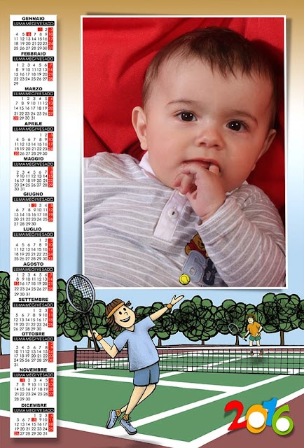 calendario 2016 per bambini