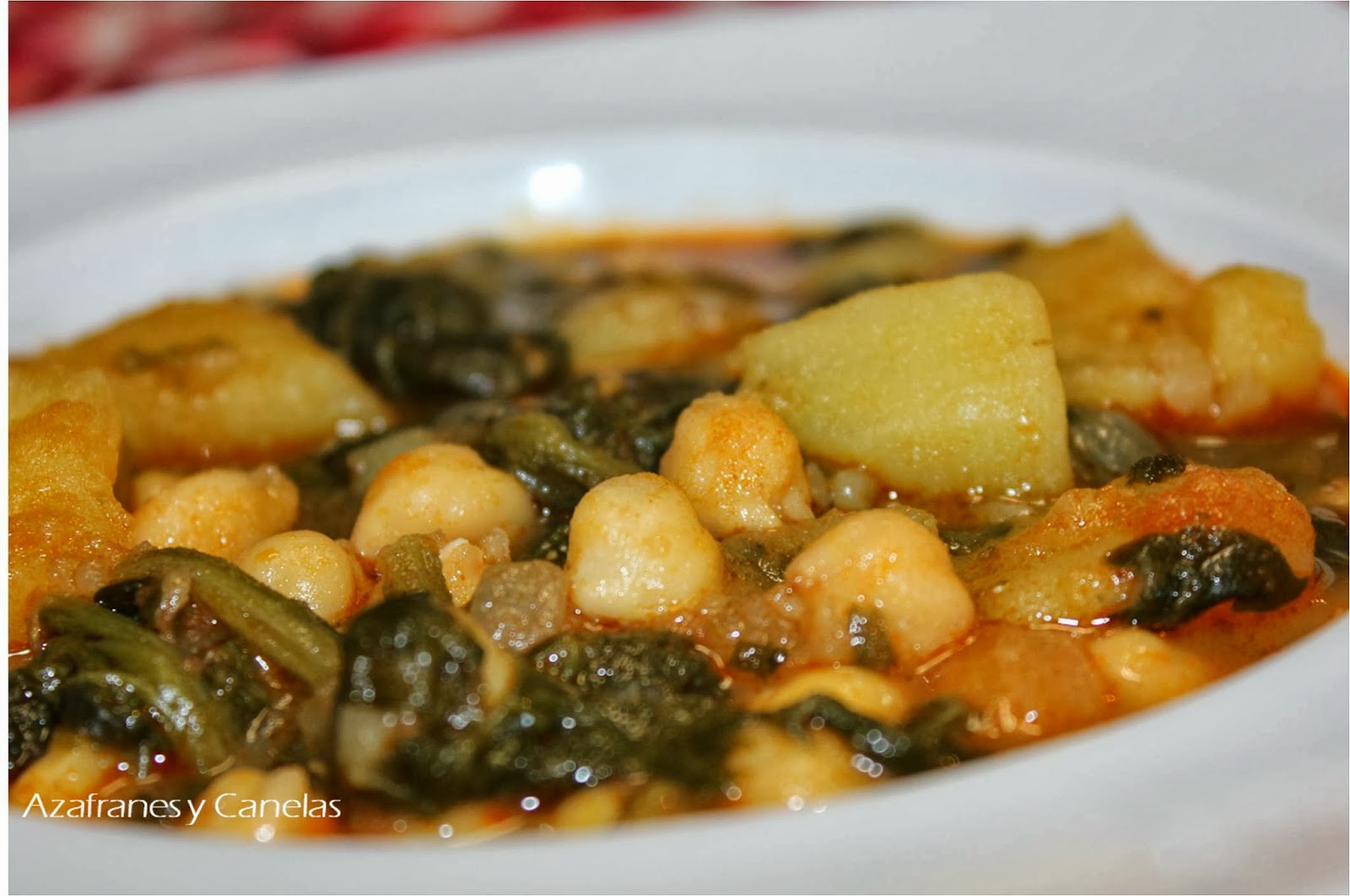 Potaje de garbanzos con espinacas, ¿Te apuntas al sabor natural
