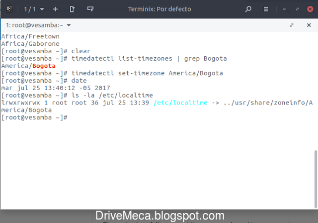 Activando y verificando zona horaria en Linux Centos Activando y verificando zona horaria en Linux Centos