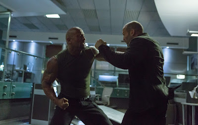 Dwayne Johnson and Jason Statham in Furious 7