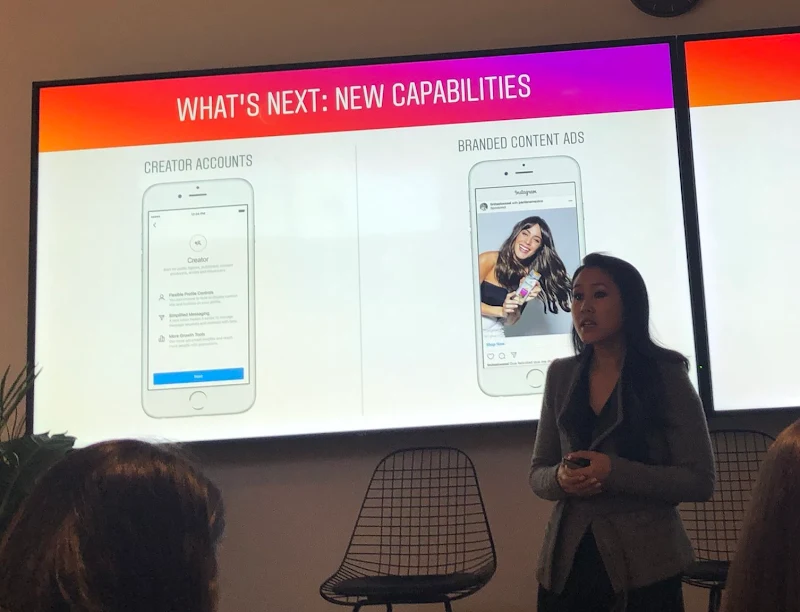 Instagram Headquarter in NYC event hosted by Ashley Yuki - product management lead