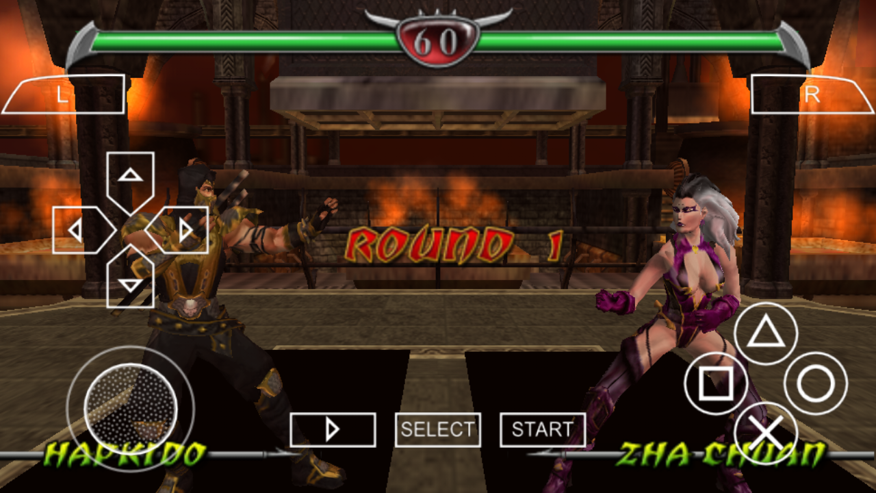 Mortal Kombat Unchained USA PSP ISO For Android & PPSSPP Settings.