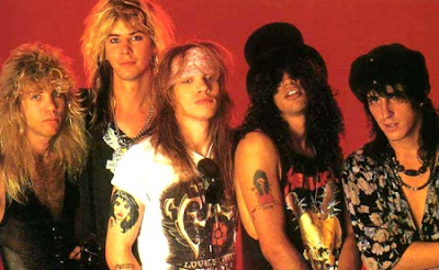 Guns'Roses Foto de integrantes de Guns'Roses con pelo largo