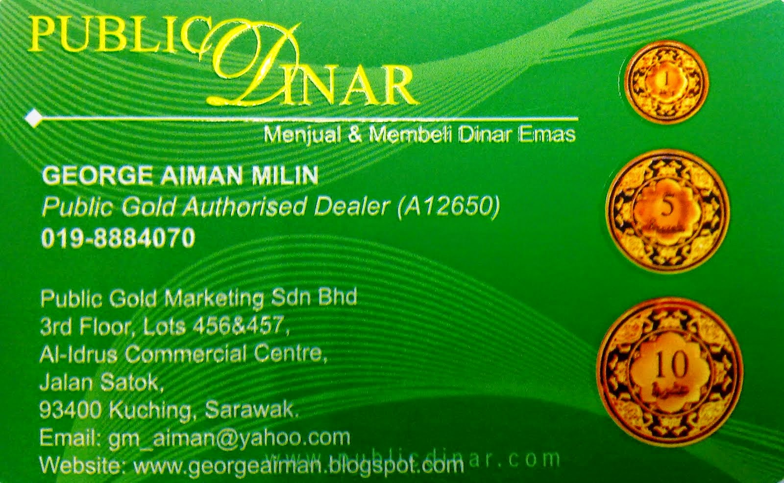 Name Card PB Dinar