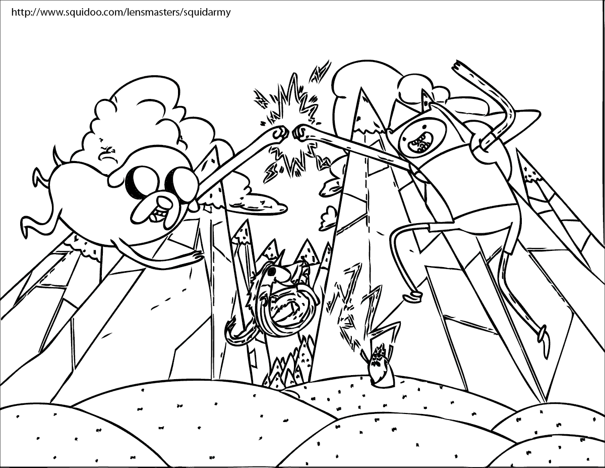 adventure-time-coloring-pages-squid-army