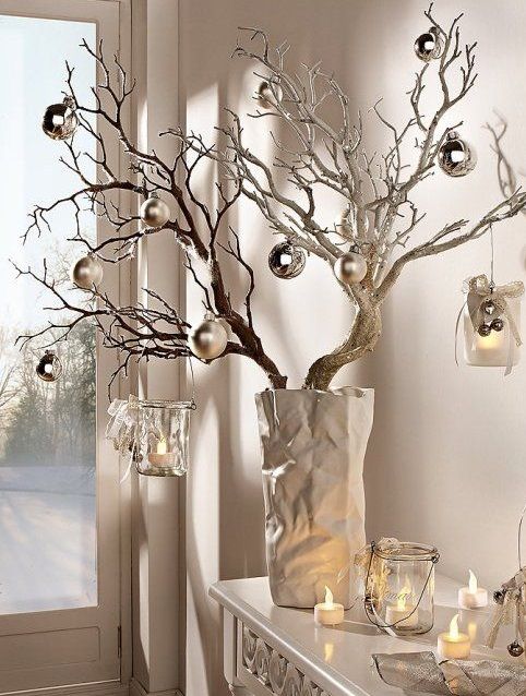 Casa - Decoração - Reciclados: Árvores de Natal com Galhos e Caixotes