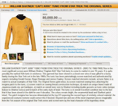Star Trek Prop, Costume & Auction Authority: Top 20 Most Expensive Star ...