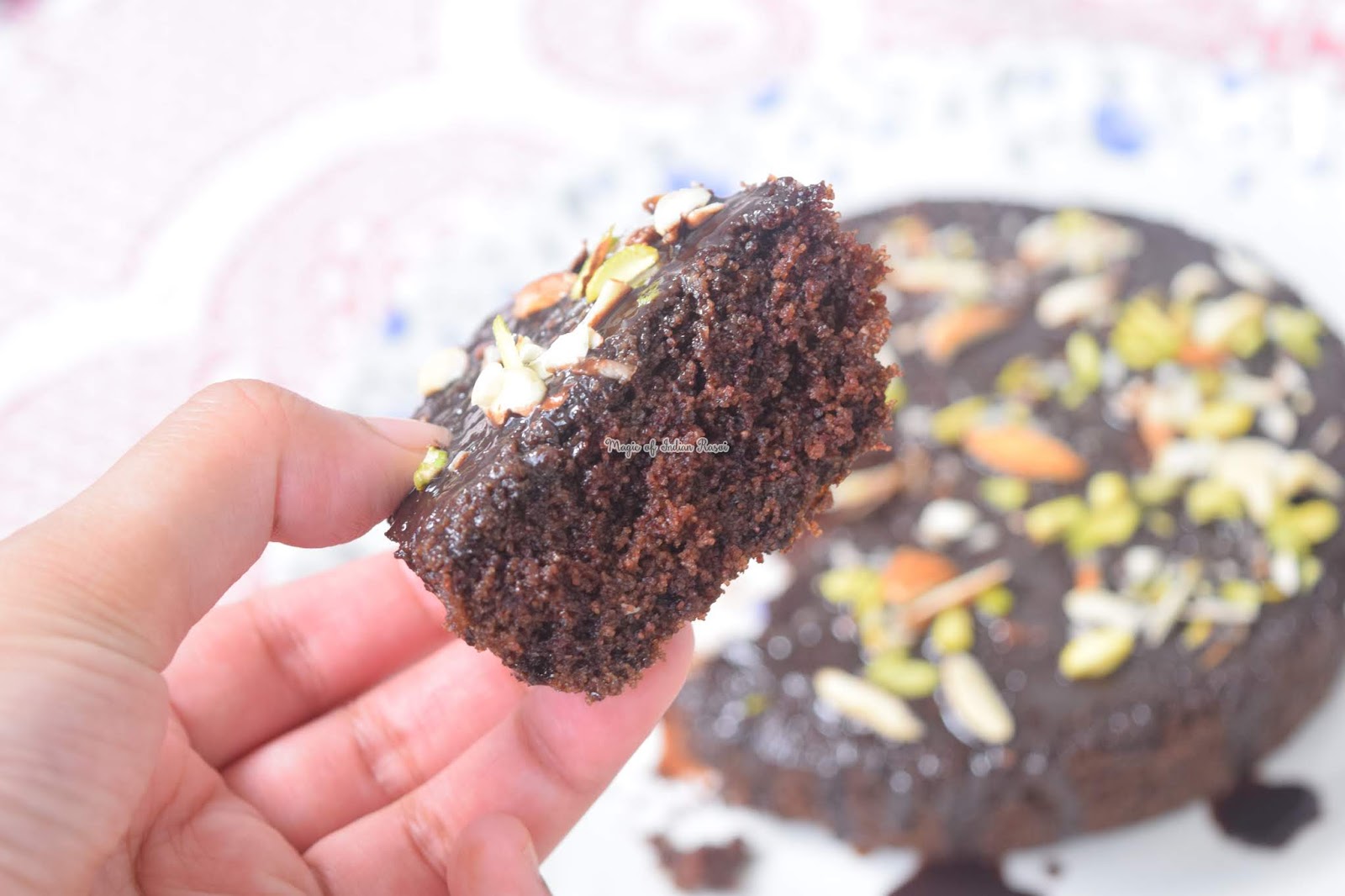 Chocolate Rava Cake Recipe (Bakery Style) - चॉकलेट रवा केक रेसिपी - Priya R - Magic of Indian Rasoi
