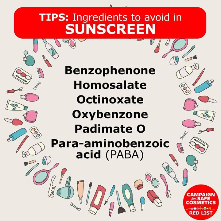 Skin Care Solutions SUNSCREEN INGREDIENTS TO AVOID