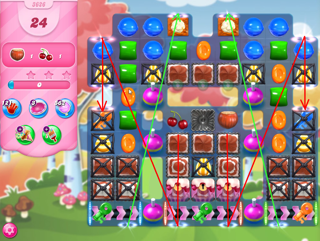 Candy Crush Saga level 3626 Candy Crush Saga level 3626