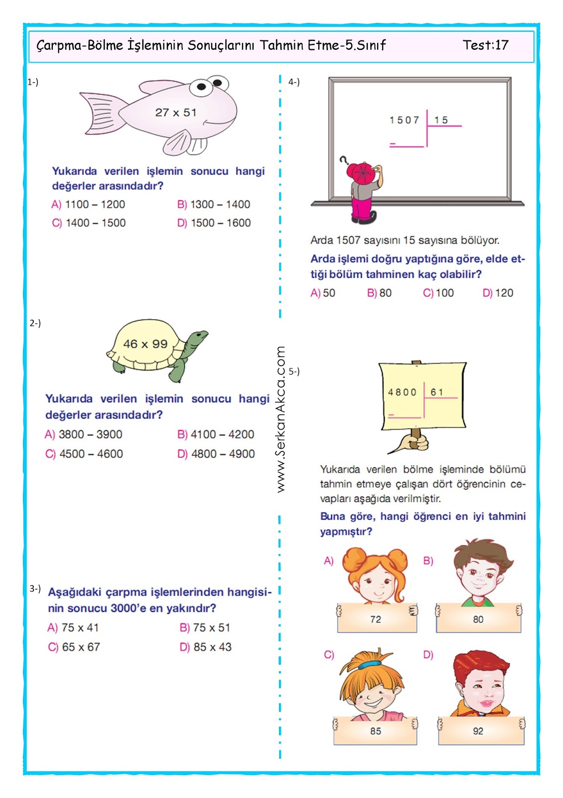 5.Sınıf-Çarpma-Bölme İşleminin Sonuçlarını Tahmin Etme-1