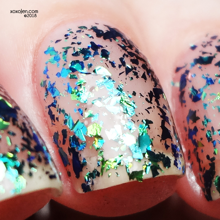 xoxoJen's swatch of KBShimmer Flake Expectations